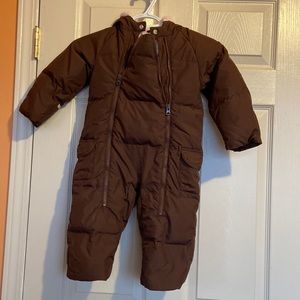 Toddler one piece snowsuit
